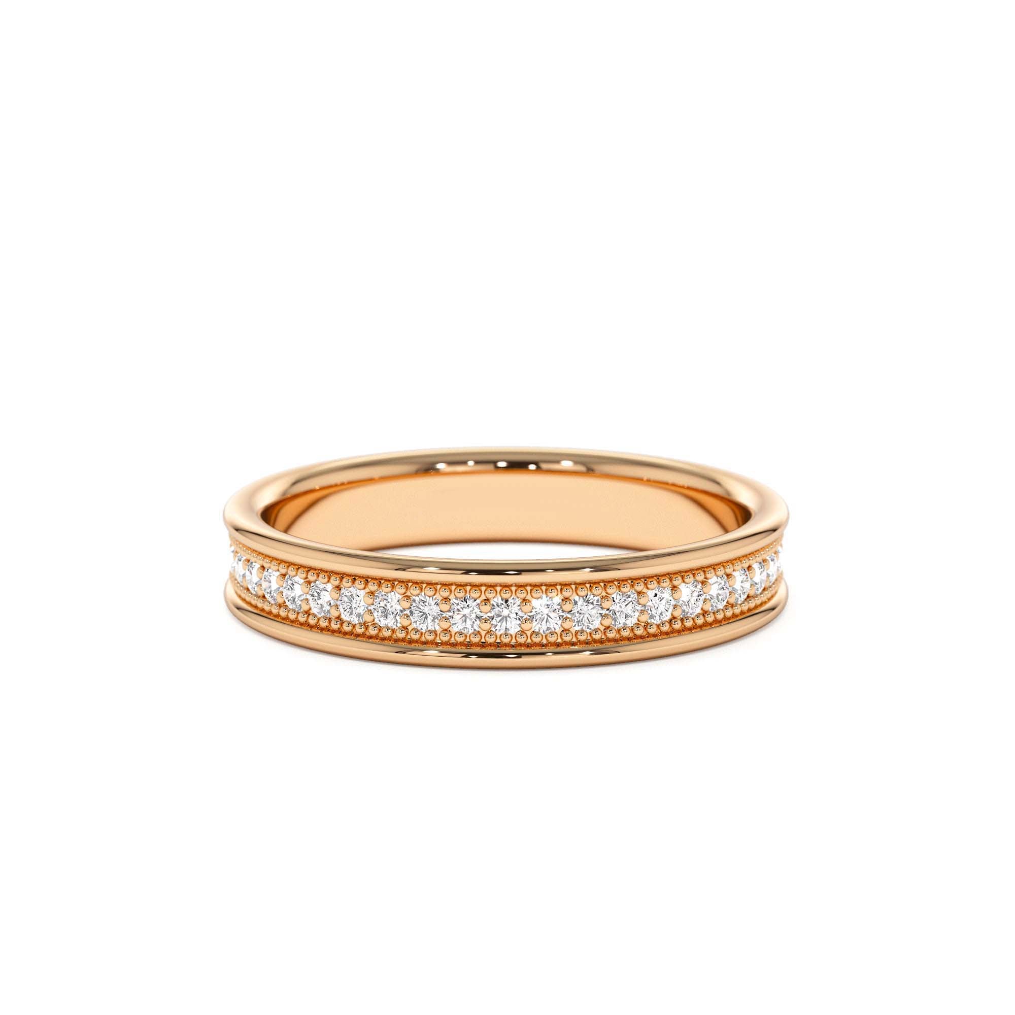 14k Milgran Full Eternity Diamond Ring - view 2