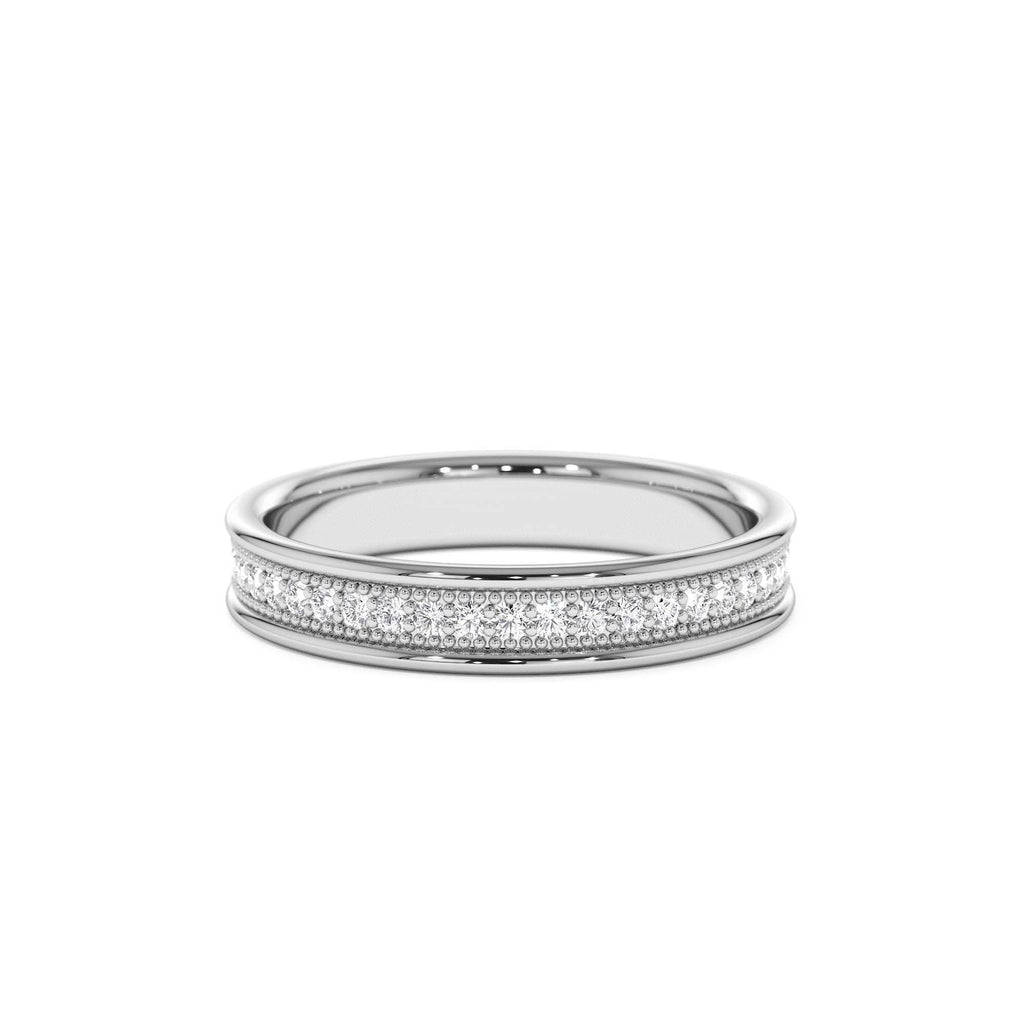 14k Milgran Full Eternity Diamond Ring - view 3
