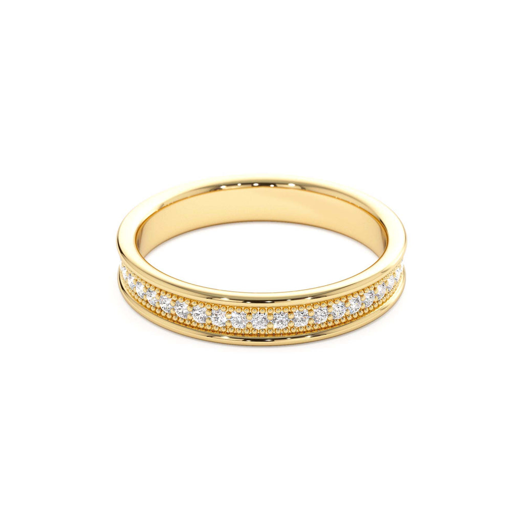 14k Milgran Full Eternity Diamond Ring - view 4