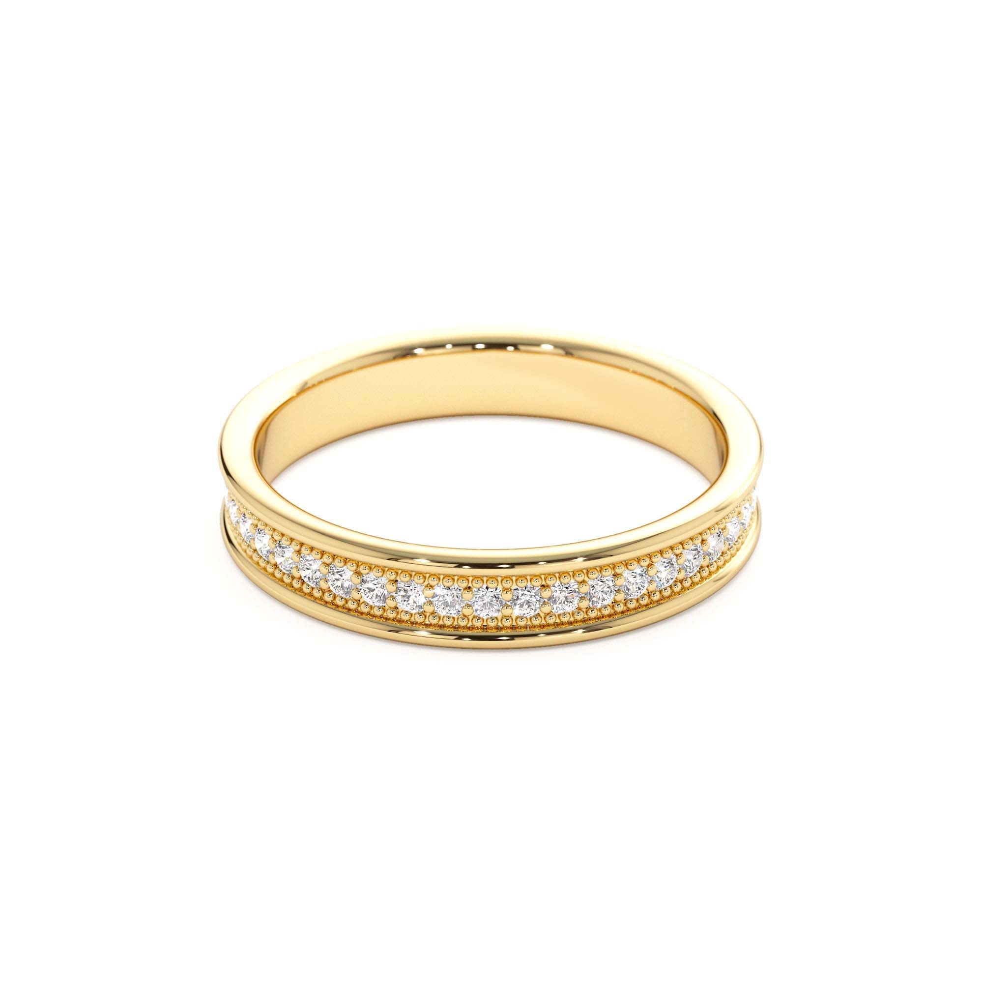 14k Milgran Full Eternity Diamond Ring - view 4