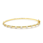 14k 0.50 ctw Diamond Bar Bangle Bracelet by Orlina Fine