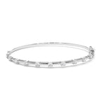 14k 0.50 ctw Diamond Bar Bangle Bracelet - view 3