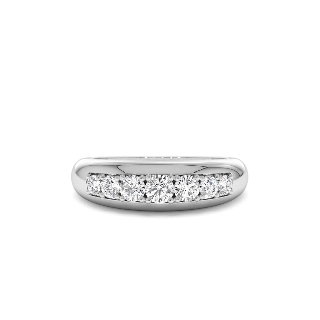 14k Dome Diamond Ring - view 3