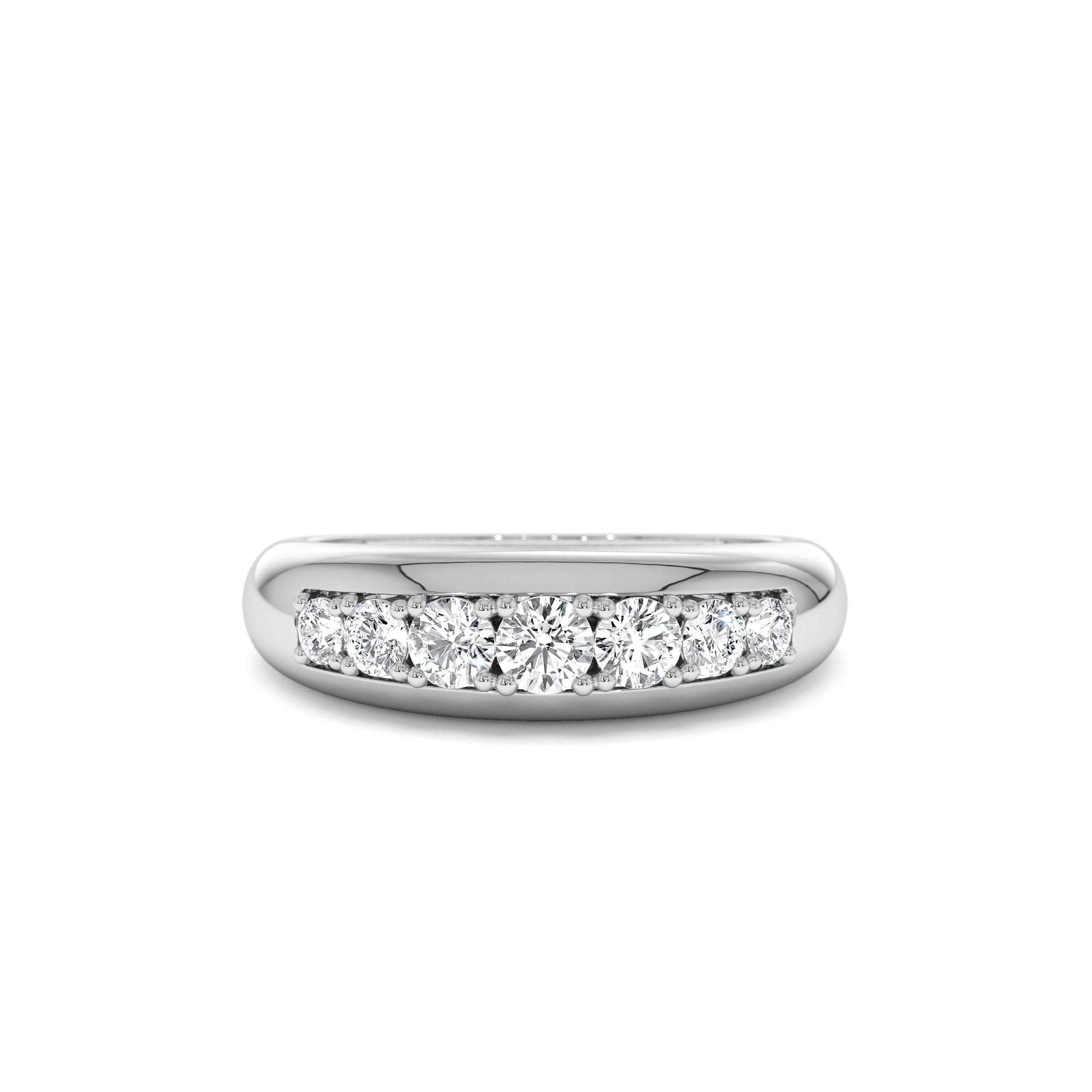 14k Dome Diamond Ring - view 3