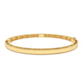 14K Milgrain Edge Gold Bangle Bracelet by Orlina Fine