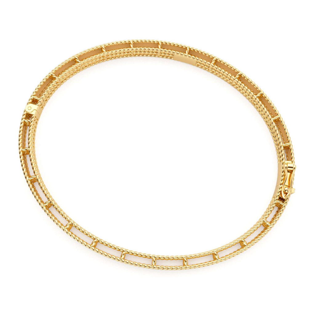 14K Milgrain Edge Gold Bangle Bracelet - view 4