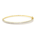 14k 1.50 Ctw Prong Setting Diamond Bange Bracelet by Orlina Fine