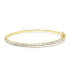 14k 1.50 Ctw Prong Setting Diamond Bange Bracelet by Orlina Fine