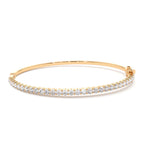14k 1.50 Ctw Prong Setting Diamond Bange Bracelet - view 2