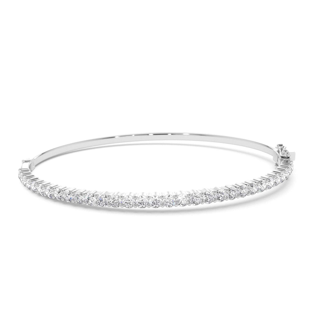 14k 1.50 Ctw Prong Setting Diamond Bange Bracelet - view 3