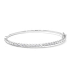 14k 1.50 Ctw Prong Setting Diamond Bange Bracelet - view 3