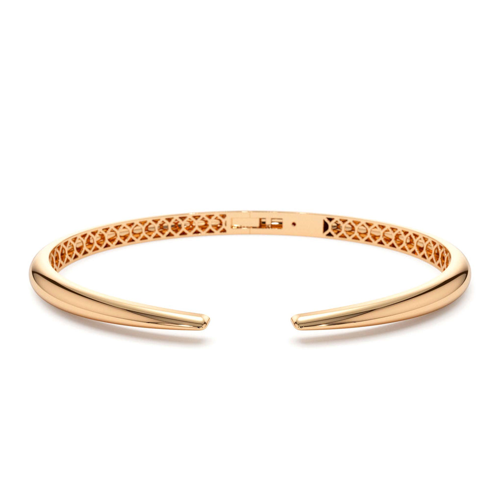 14K Gold Claw Cuff Bangle Bracelet - view 2