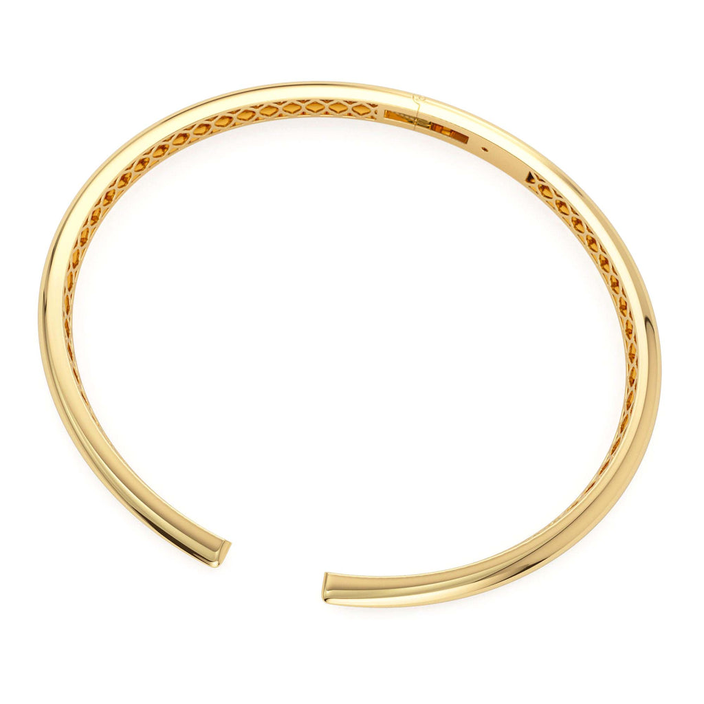 14K Gold Claw Cuff Bangle Bracelet - view 4