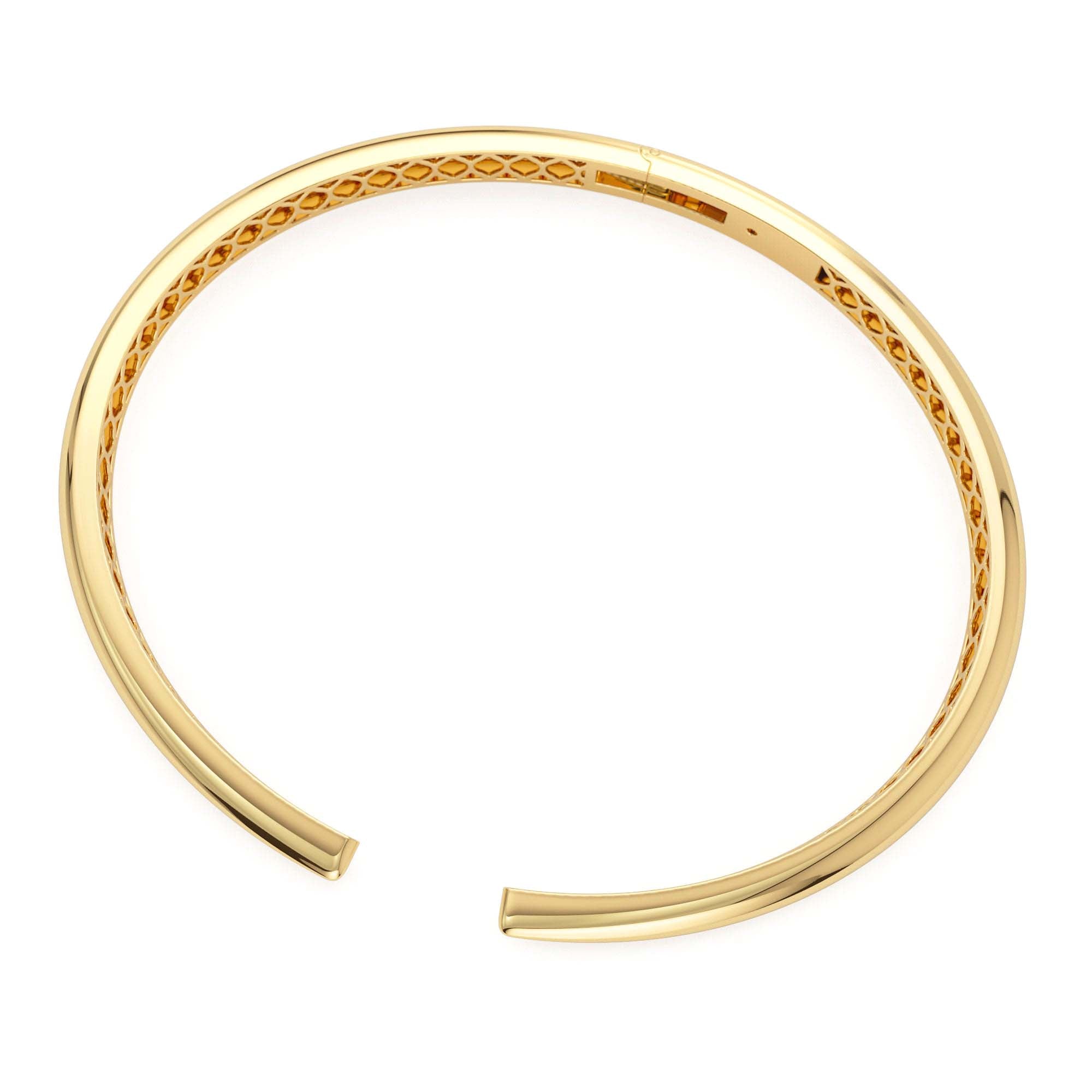 14K Gold Claw Cuff Bangle Bracelet - view 4