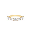 1.30 ctw 14k East West Prong Setting Seven Stone Oval & Emerald Cut Lab Grown Diamond Ring by Orlina Fine