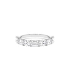 1.30 CTW 14K East West Prong Setting Seven Stone Oval & Emerald Cut Lab Grown Diamond Ring - view 2