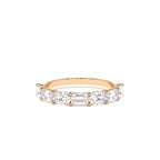 1.30 CTW 14K East West Prong Setting Seven Stone Oval & Emerald Cut Lab Grown Diamond Ring - view 3