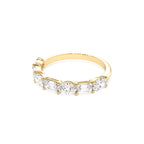 1.30 CTW 14K East West Prong Setting Seven Stone Oval & Emerald Cut Lab Grown Diamond Ring - view 4