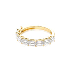 1.70 CTW 14K East West Prong Setting Nine Stone Emerald Cut Lab Grown Diamond Wedding Ring - view 4