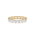 3.25 ctw 14k East West Prong Setting Full Eternity Emerald Cut Lab Grown Diamond Ring by Orlina Fine