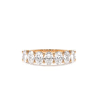 1.25 CTW 14K Prong Setting Seven Stone Oval Cut Lab Grown Diamond Wedding Ring - view 3