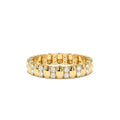 14k Unique Double Row Diamond Eternity Ring by Orlina Fine