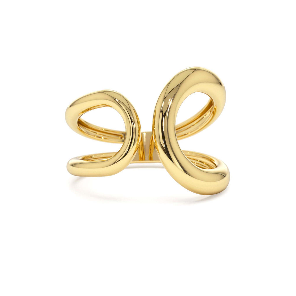 14k Unique Design Bold Gold Ring by Orlina Fine