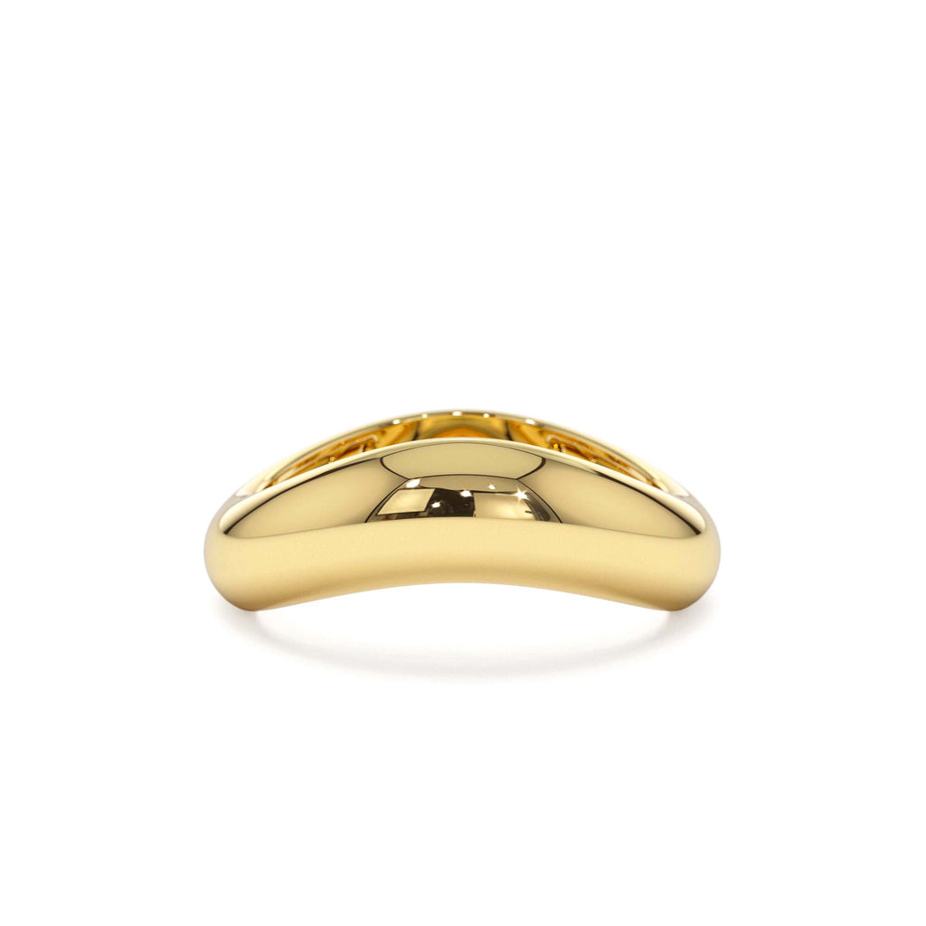 14k Unique Amorphic Shaped Figure Ring by Orlina Fine