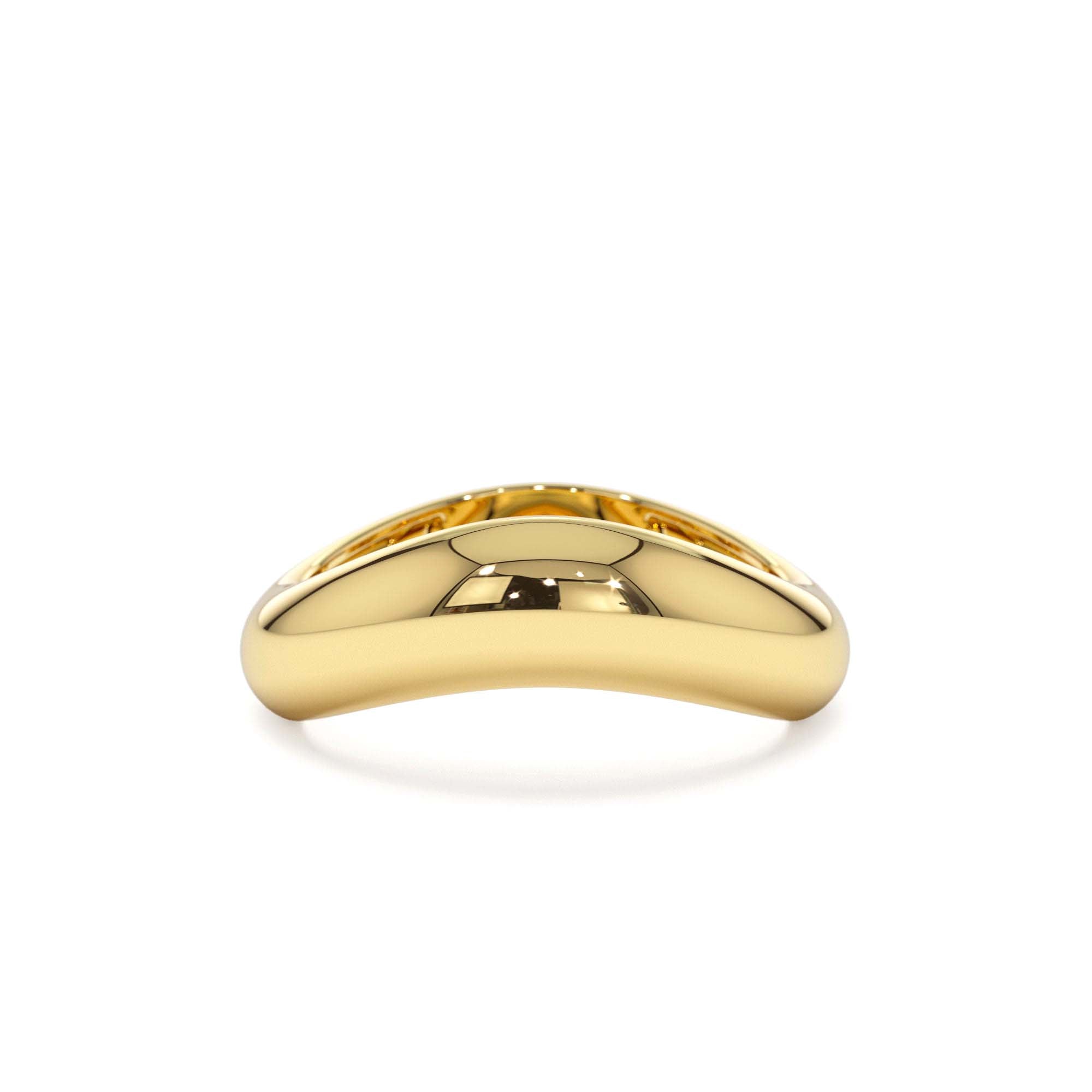 14k Unique Amorphic Shaped Figure Ring by Orlina Fine