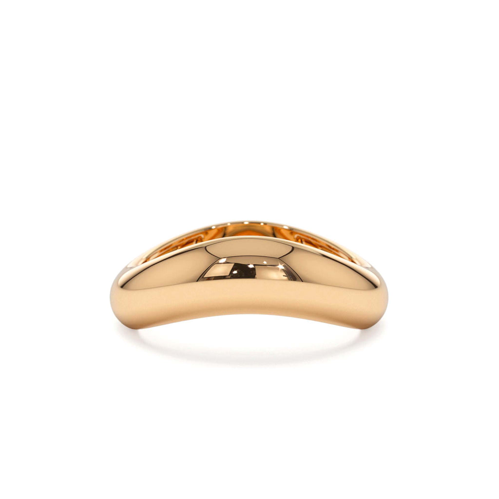 14k Unique Amorphic Shaped Figure Ring - view 2