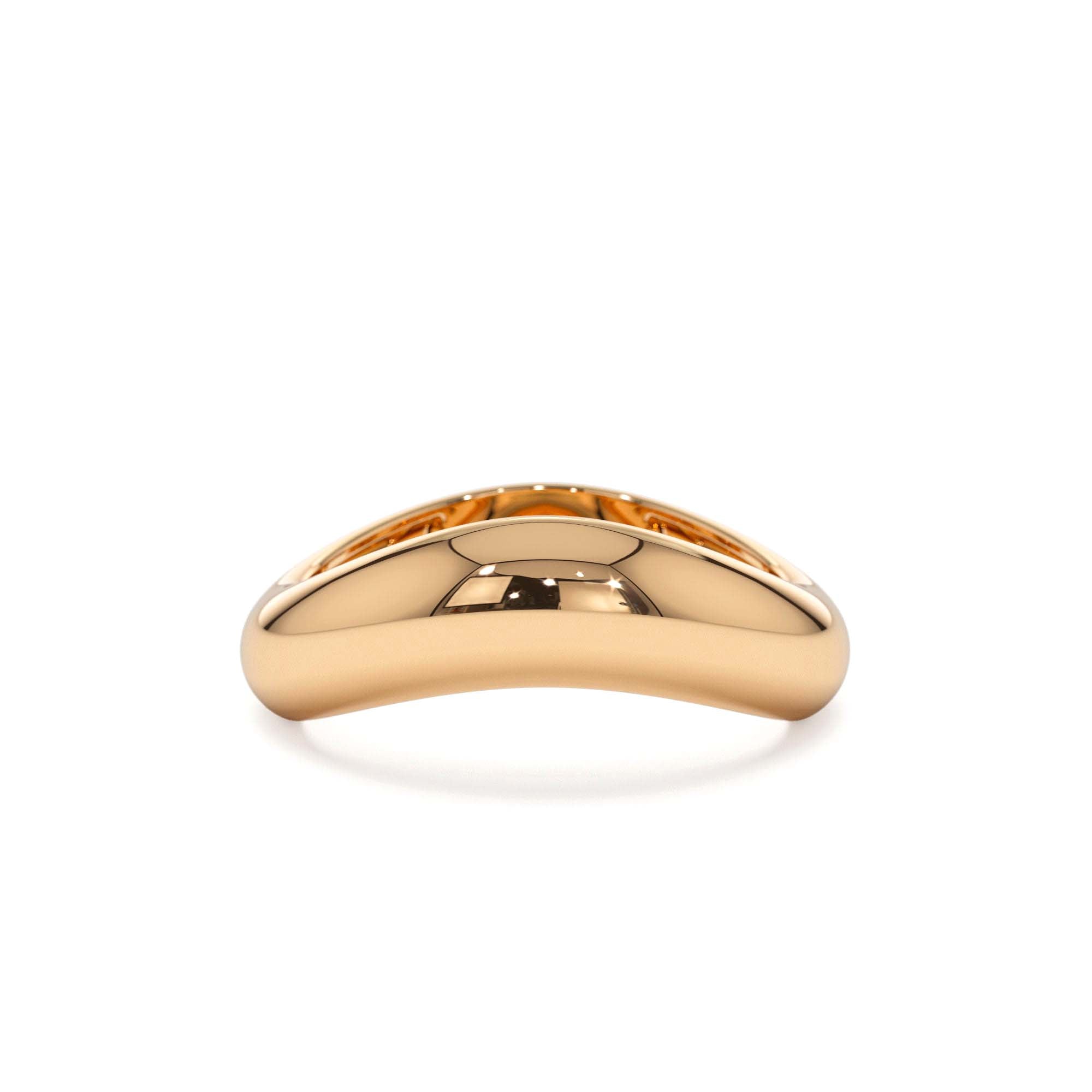 14k Unique Amorphic Shaped Figure Ring - view 2