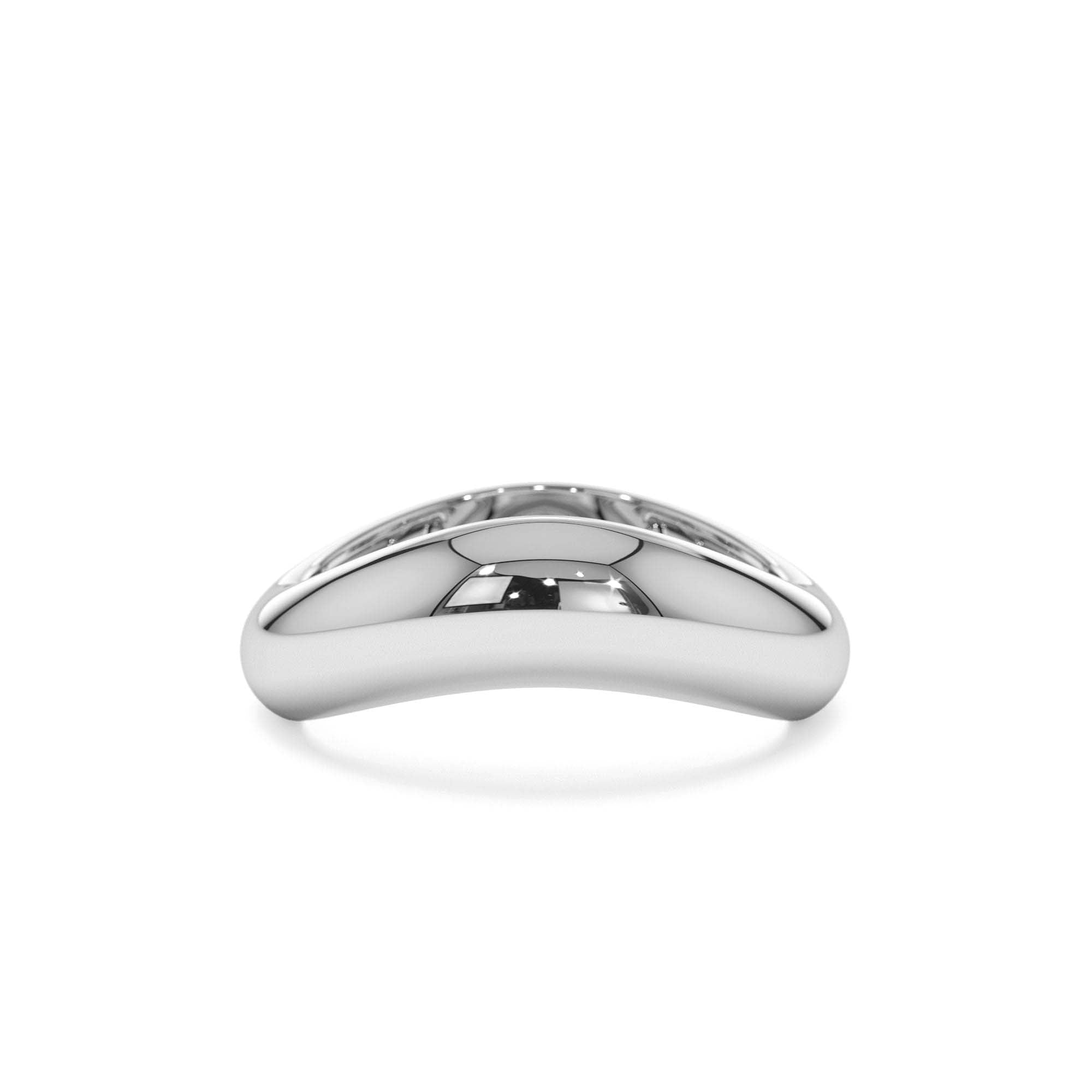 14k Unique Amorphic Shaped Figure Ring - view 3