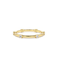 14k Prong Setting Full Eternity Dainty Stacking Ring by Orlina Fine