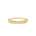 14k Dainty Heart Stacking Gold Ring by Orlina Fine