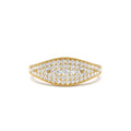 14k Glamorous Pave Setting Diamond Ring by Orlina Fine
