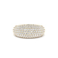 14k Chunky Dome Pave Setting Statement Diamond Ring by Orlina Fine