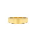 14k Fluted Textured Graduating Ring by Orlina Fine
