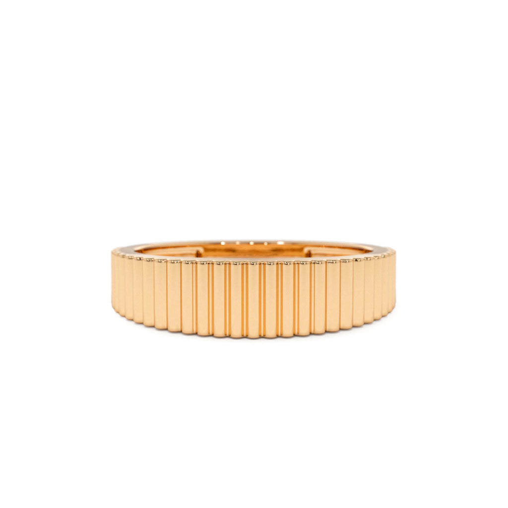 14k Fluted Textured Graduating Ring - view 2