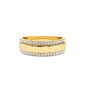 14k Diamond Diamond Edge Wedding Band by Orlina Fine