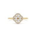 14k Clover Diamond Cluster Ring by Orlina Fine