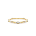 14k Dainty Stacking Diamond Wedding Band by Orlina Fine
