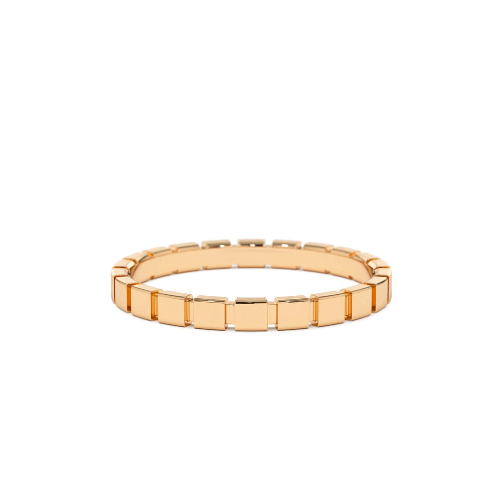 14K Geometric Square Stacking Ring - view 2