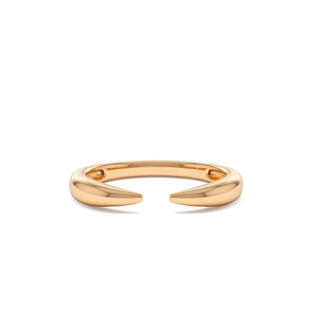 14K Open Claw Cuff Ring For Women - view 2