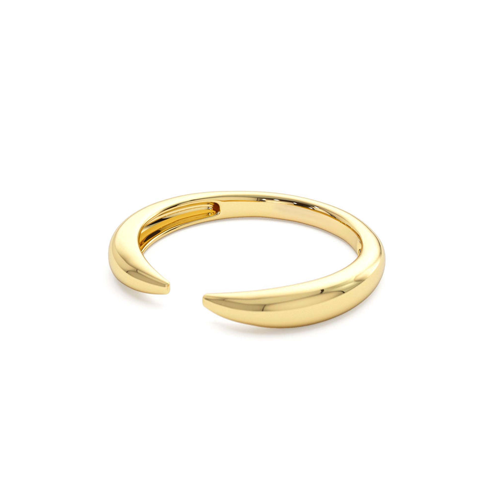14K Open Claw Cuff Ring For Women - view 4