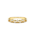 14k Stacked Double Band Diamond Ring by Orlina Fine