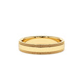 14k 4MM Flat Milgrain Edge Wedding Band by Orlina Fine