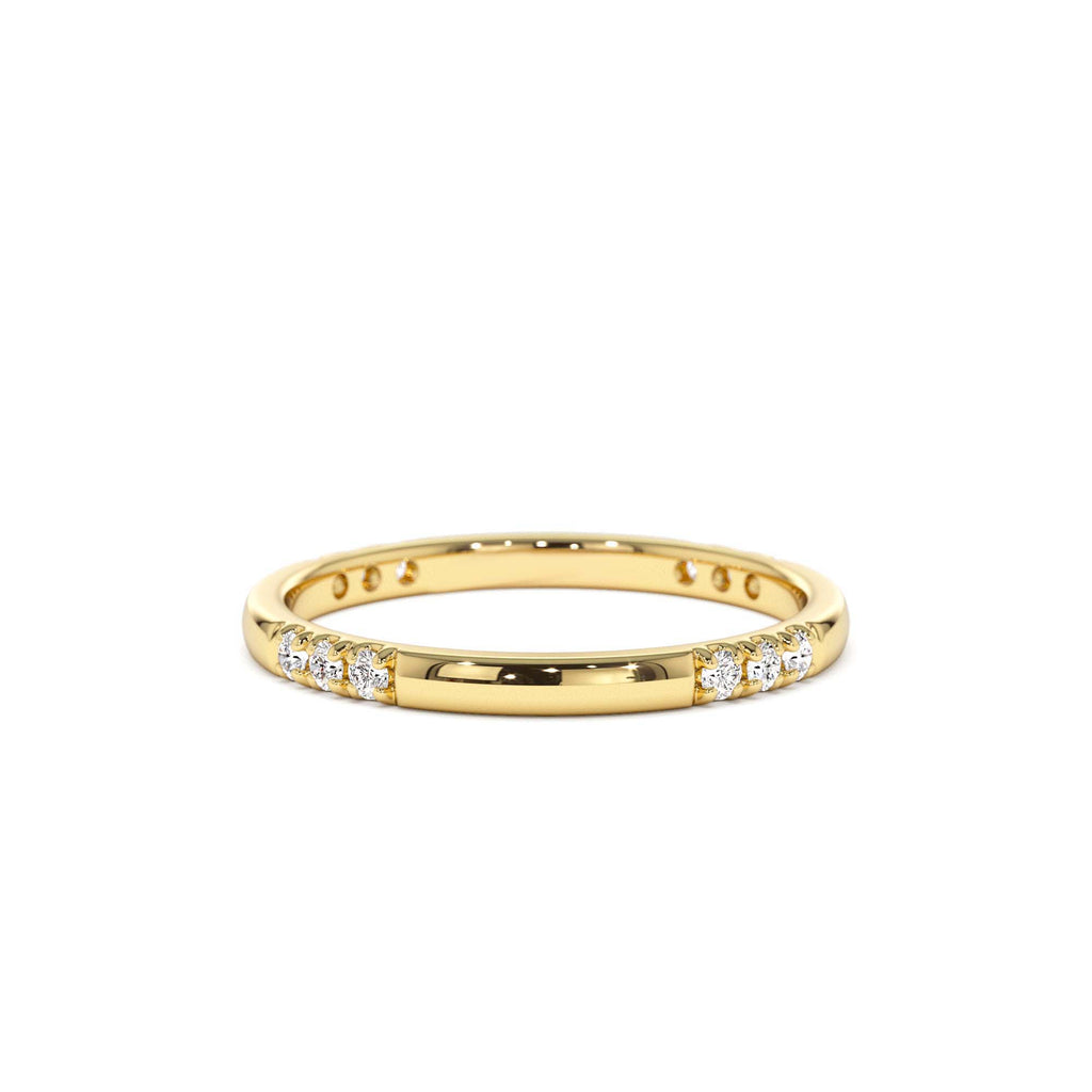 14k Multi Station Diamond Eternity Ring by Orlina Fine
