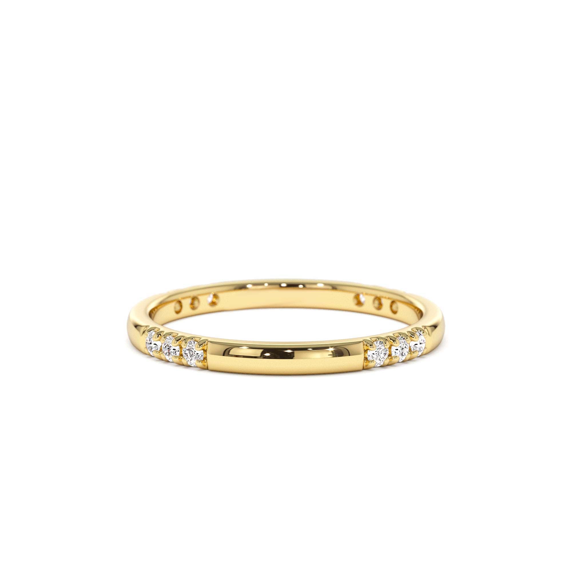 14k Multi Station Diamond Eternity Ring by Orlina Fine