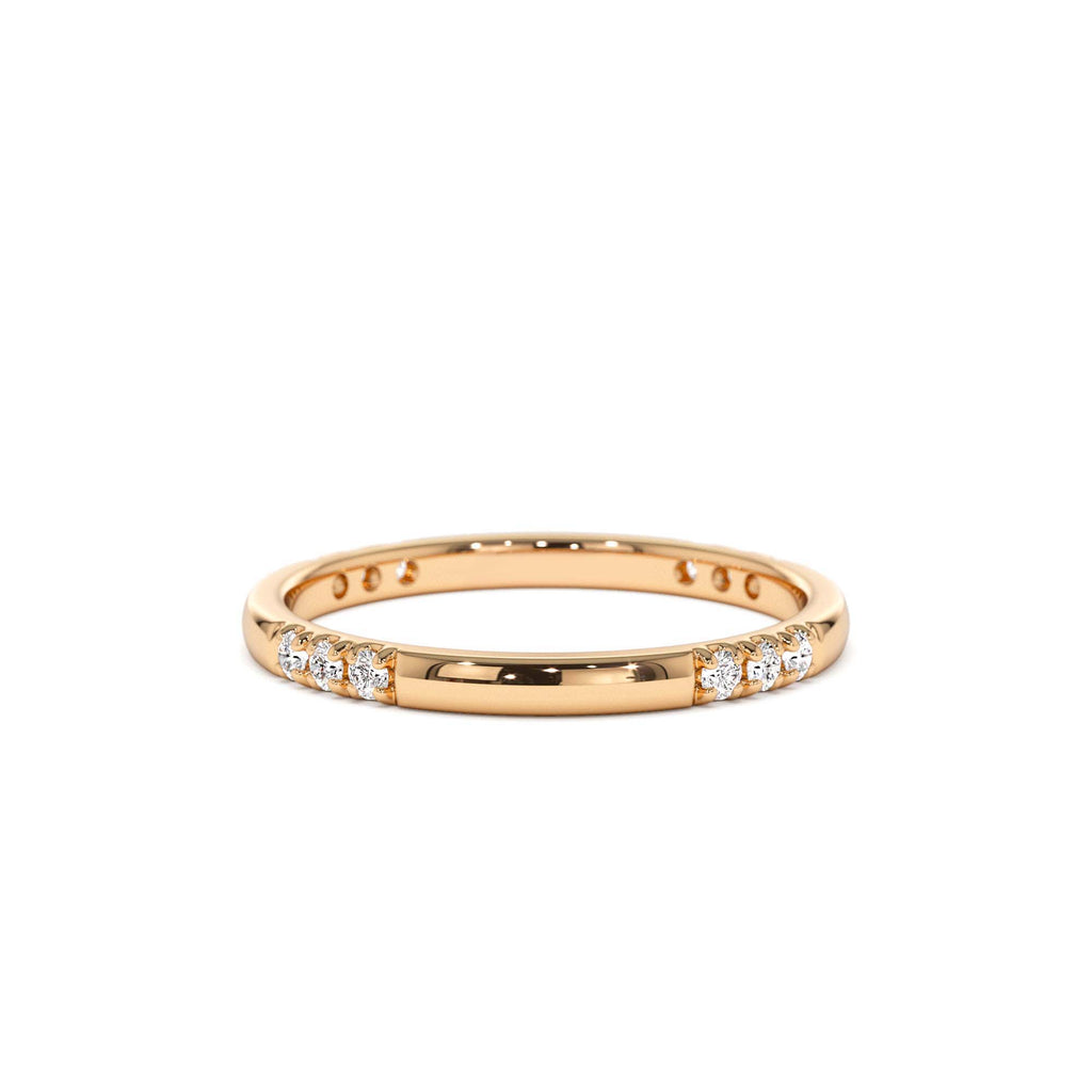 14k Multi Station Diamond Eternity Ring - view 2