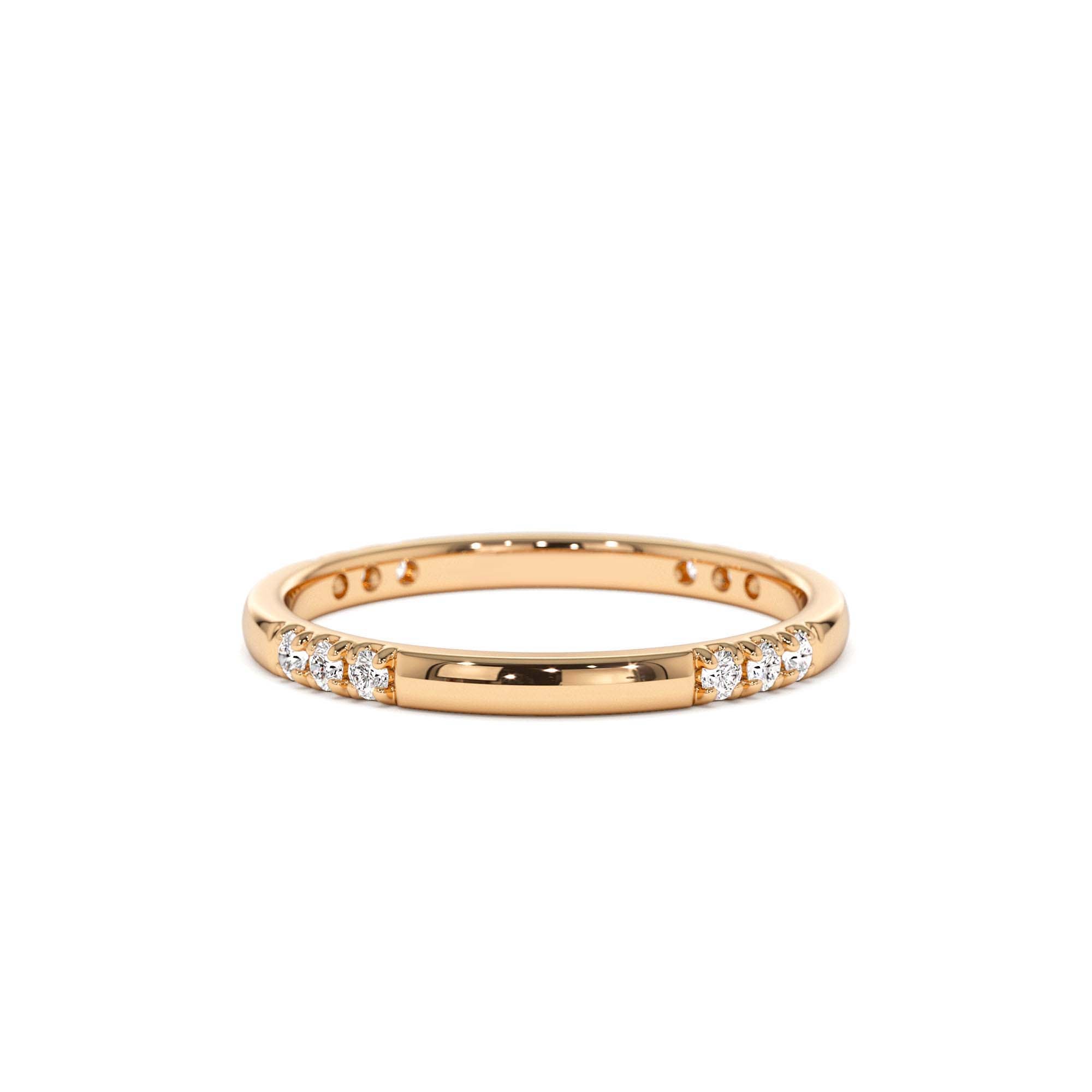 14k Multi Station Diamond Eternity Ring - view 2